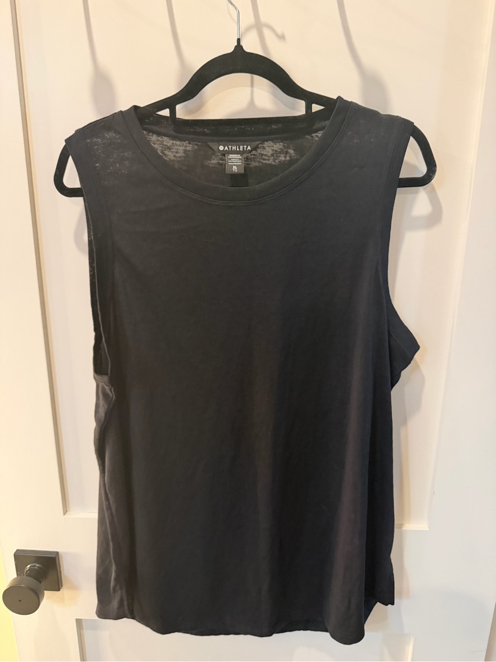 Athleta Black Muscle Tank Top